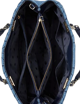 Kate Spade New York Briar Lane Quilted Denim Meena Satchel