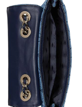 Kate Spade New York Briar Lane Quilted Denim Mini Emelyn Crossbody