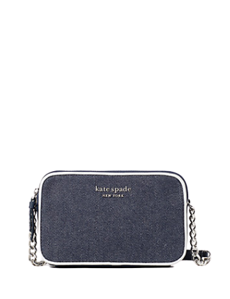 Kate Spade New York Cameron Denim Colorblock Double Zip Small Crossbody