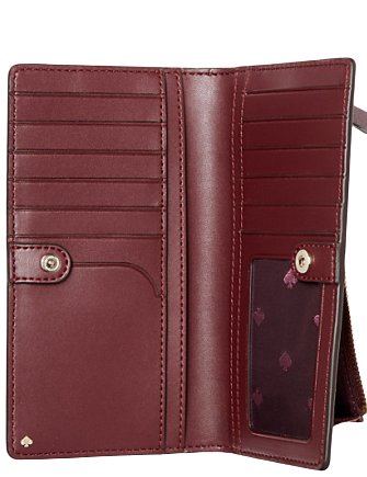 Kate Spade New York Cameron Floral Bouquet Large Slim Bifold Wallet