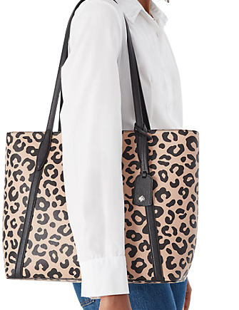 Kate spade sales leopard tote bag