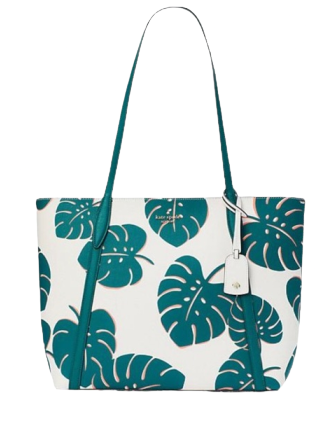Kate Spade New York Cara Monstera Leaves Large Tote Brixton Baker