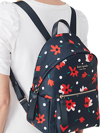 Kate Spade Nylon Chelsea Whimsy Floral Large Backpack Multicolor