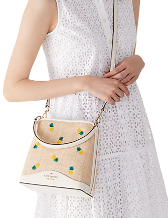 Kate Spade New York Darcy Small Pineapple Bucket Bag