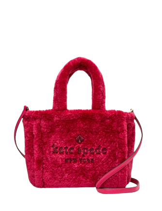 kate spade, Bags, Kate Spade Pink Ella Faux Fur Tote Bag