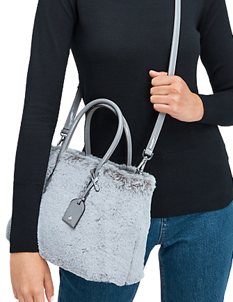 Kate Spade New York Eva Faux Fur Small Top Zip Satchel