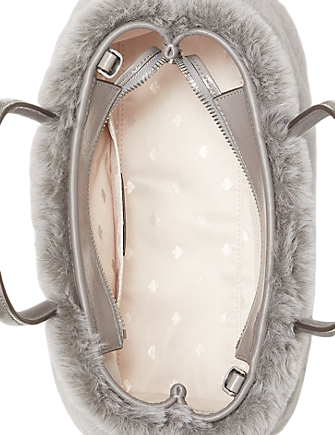 Kate Spade New York Eva Faux Fur Small Top Zip Satchel