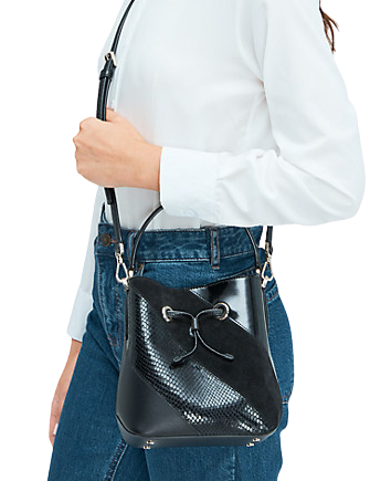 Kate Spade New York Eva Mixed Material Small Bucket