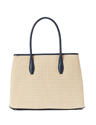 Eva straw medium top zip satchel clearance
