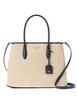 Kate Spade New York Eva Straw Medium Top Zip Satchel
