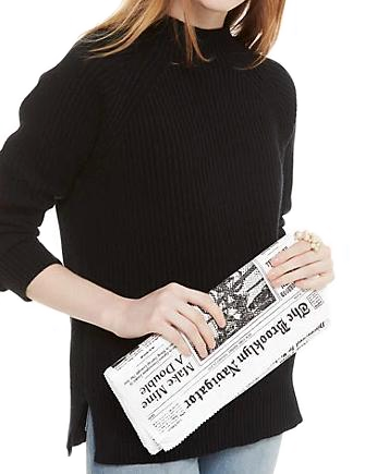 Kate spade glitzy ritzy newspaper deals clutch