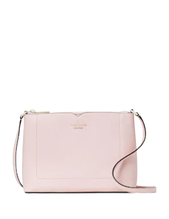 New Kate Spade Harlow Pebble Leather Crossbody Chalk Pink