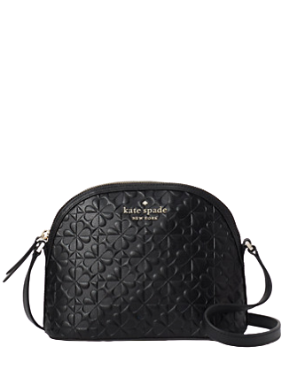 Kate Spade New York Hollie Spade Clover Geo Embossed X Large Dome Crossbody