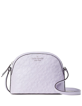 Kate Spade New York Hollie Spade Clover Geo Embossed X Large Dome Crossbody