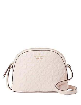 Kate Spade New York Hollie Spade Clover Geo Embossed X Large Dome Crossbody