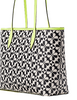 Kate Spade New York Hollie Spade Clover Geo Neon Trim Large Tote