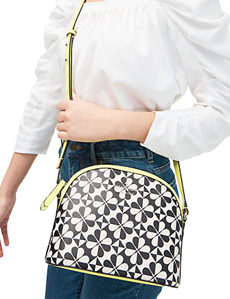 Kate Spade New York Hollie Spade Clover Geo X Large Dome Crossbody
