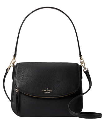 Kate spade new york jackson soft discount pebbled leather medium flap shoulder bag