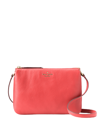 Jackson triple gusset crossbody brownstone Outlet