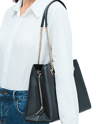 Kate Spade Chain handle Leather Bag Black