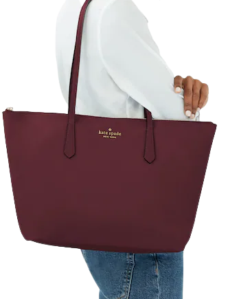 Kate spade burgundy sales tote