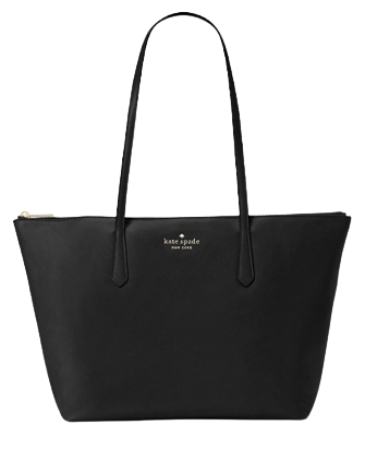 Large black kate spade tote cheap