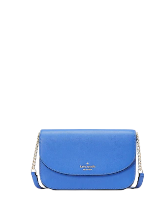 New Kate Spade Kristi Shoulder Bag Refined Grain Leather Frisbee Blue