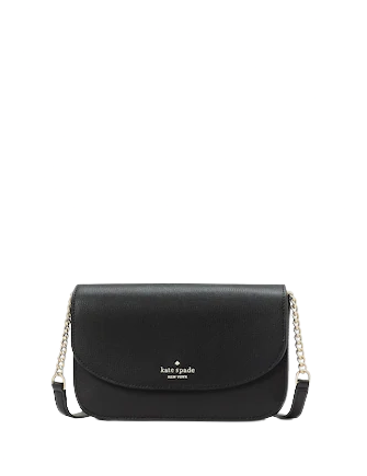 Kate Spade New York Kate Spade Kristi Leather Crossbody Bag (Black):  Handbags