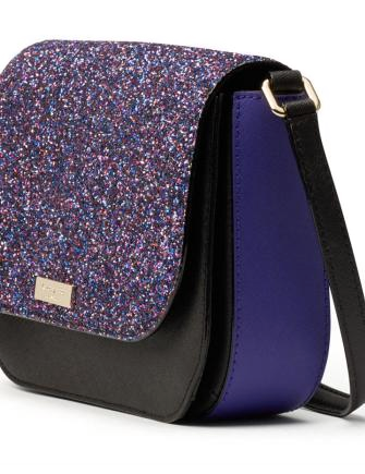 Kate spade 2025 purple glitter purse