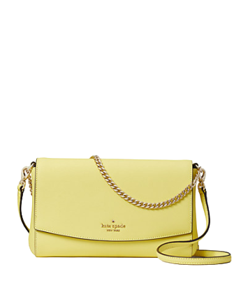 Kate Spade Greer Chain Crossbody Pale Blue Saffiano Leather 