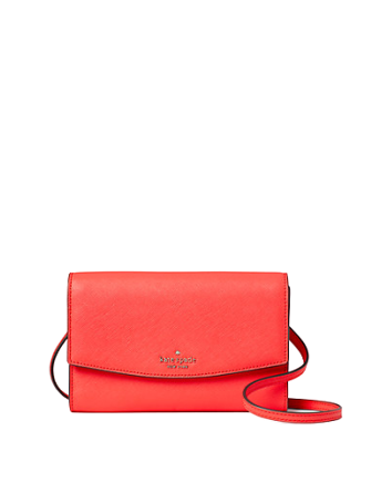 Kate spade laurel way winni store saffiano leather crossbody clutch wallet