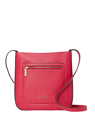 Kate Spade Leila Large Top Zip Leather Crossbody Messenger Bag