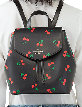 Lizzie tossed blooms medium flap backpack Clearance