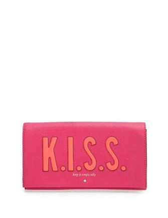 Kate Spade New York Love Birds K.i.s.s. Tally Clutch