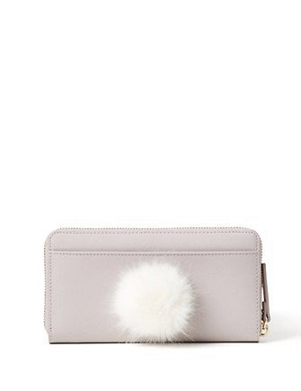 Kate Spade New York Make Magic Fluffy Bunny Lacey Wallet
