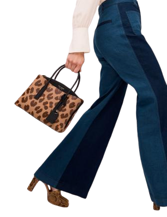 Kate spade margaux hot sale leopard medium satchel
