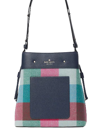 Kate Spade Marti Stripe Canvas bucket bag, Women's Fashion, Bags
