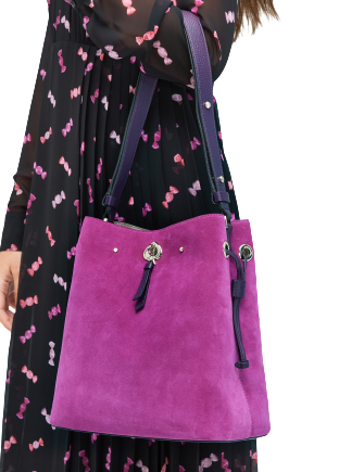 Kate Spade New York Marti Suede Large Bucket Bag Brixton Baker
