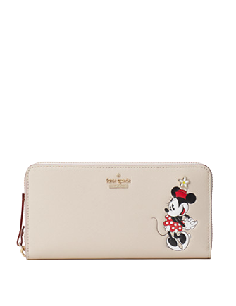 Kate Spade Bags | Kate Spade Minnie Mouse Lacey Wallet | Color: Cream/Red | Size: Os | Rmc34's Closet