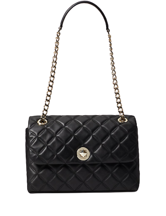 Kate Spade New York Natalia Medium Flap Cossbody/Shoulder Bag - Black:  Handbags