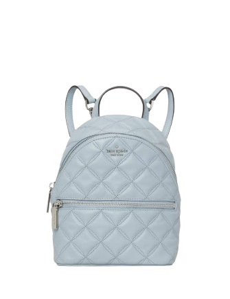 NWT Kate Spade Natalia Mini Convertible Leather Backpack in Frosted Blue Bag