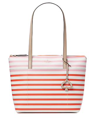 Kate spade striped sales tote