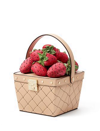 Kate Spade New York Picnic Perfect Woven Leather Basket