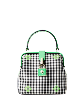 Kate Spade New York Remedy Gingham Small Top Handle Bag