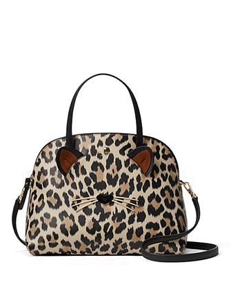 Kate Spade New York Run Wild Leopard Print Lottie Satchel