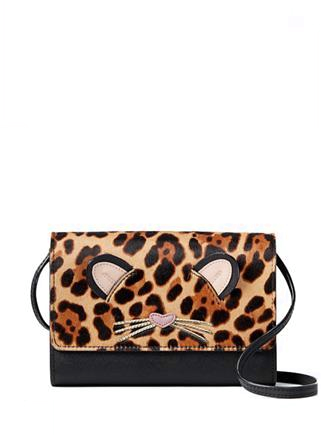 Kate spade cat purse 2025 leopard