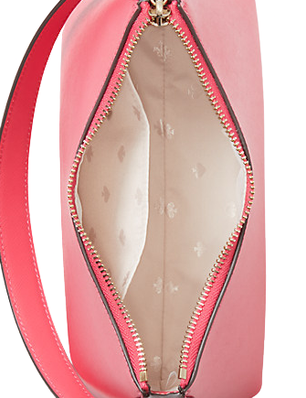 Kate Spade Pink Saffiano Leather Top Zip Slim Crossbody Bag Kate Spade