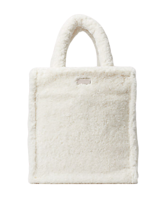Kate Spade Sam Medium Fluffy Tote Bag Antique White