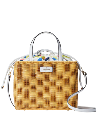 Kate Spade New York Sam Wicker Lemon Zest Medium Satchel | Brixton