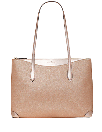 Kate Spade Shimmy Tote Rose Gold